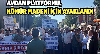 Avdan platformu, kömür madeni için ayaklandı