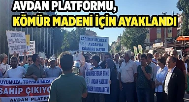 Avdan platformu, kömür madeni için ayaklandı