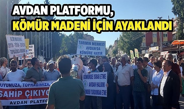 Avdan platformu, kömür madeni için ayaklandı