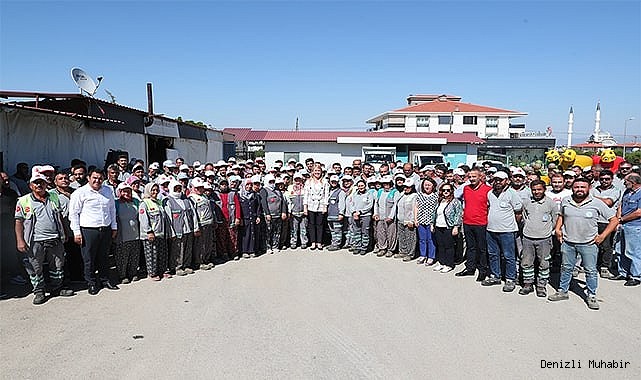 BAŞKAN DOĞAN BELEDİYE PERSONELİYLE BAYRAMLAŞTI