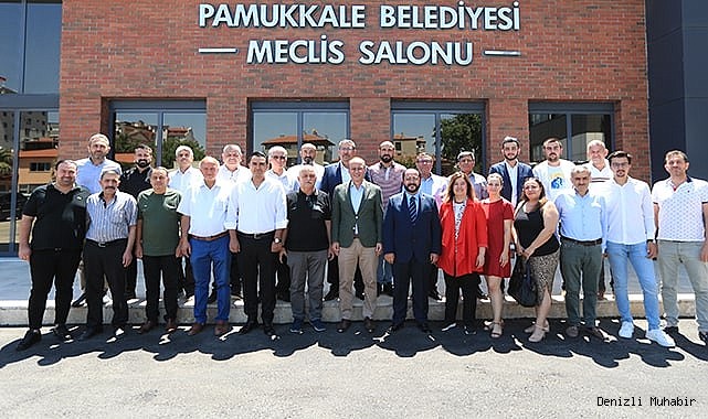 BAŞKAN ÖRKİ, YILMAZ VE YÖNETİMİNİ AĞIRLADI