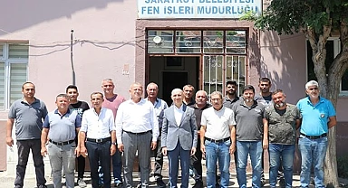 Başkan Özbaş, belediye personeliyle bayramlaştı