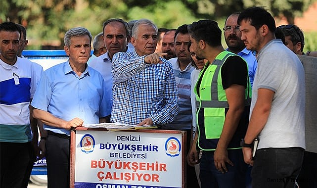 Büyükşehir ile Acıpayam’da hizmet destanı sürüyor