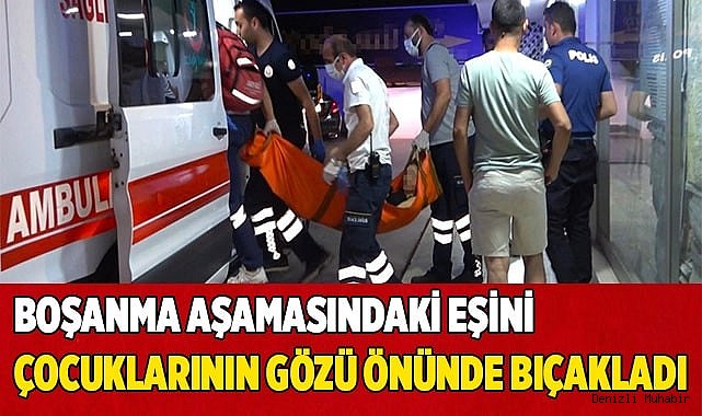 Çocuklarını görmeye gittiği evde eşine dehşeti yaşattı