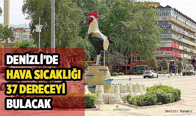 Denizli’de hava sıcaklığı 37 dereceyi bulacak