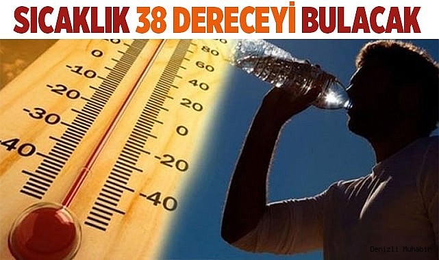 Denizli’de hava sıcaklığı 38 dereceyi bulacak