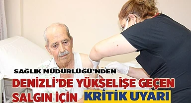 Denizli’de yükselişe geçen salgın için kritik uyarı