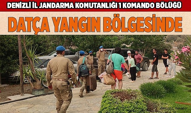 Denizli İl Jandarma Komutanlığı1 Komando Bölüğü  Datça'da