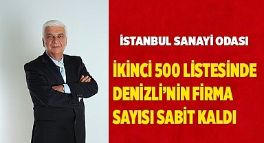 İSTANBUL SANAYİ ODASI İKİNCİ 500 LİSTESİNDE DENİZLİ’NİN FİRMA SAYISI SABİT KALDI