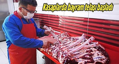 Kasaplarda bayram telaşı başladı