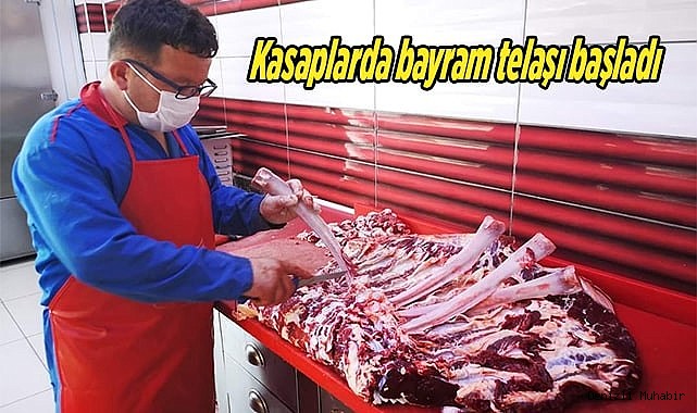 Kasaplarda bayram telaşı başladı