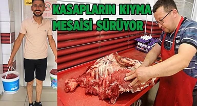 Kasapların kıyma mesaisi sürüyor
