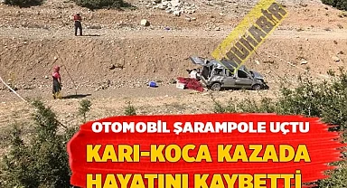 Uçuruma yuvarlanan araç,2 kişiye mezar oldu