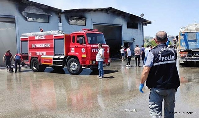 Valilikten lojistik deposu yangınıyla ilgili açıklama