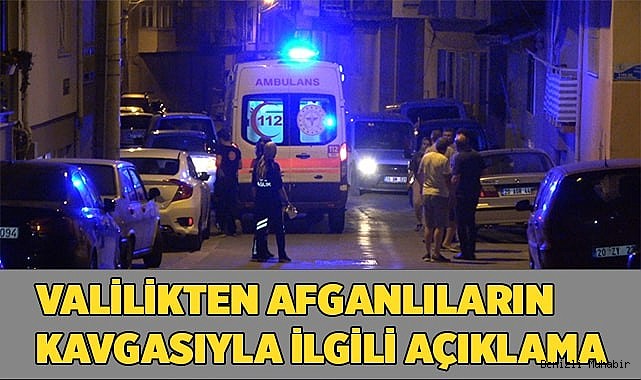 Valilikten yabancı uyrukluların kavgasıyla ilgili açıklama