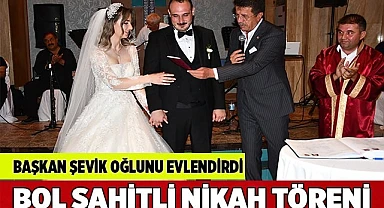 Başkan Şevik oğlunu evlendirdi