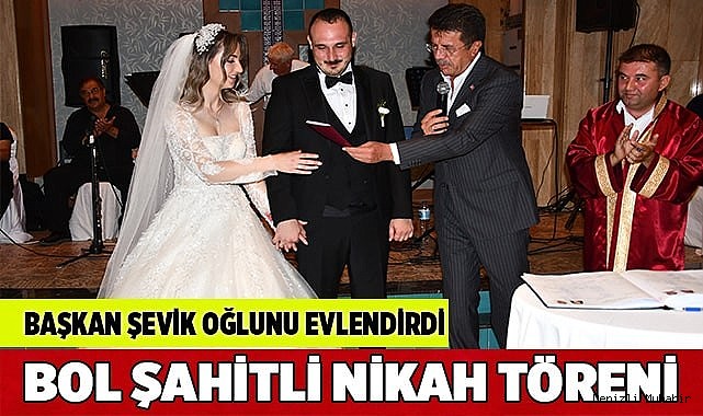 Başkan Şevik oğlunu evlendirdi
