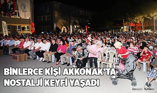 BİNLERCE KİŞİ AKKONAK'TA FİLMİ KEYFİ YAŞADI