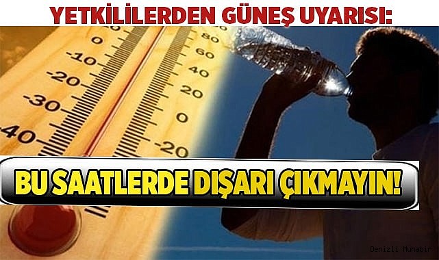 Bu saatlerde dışarı çıkmayın!