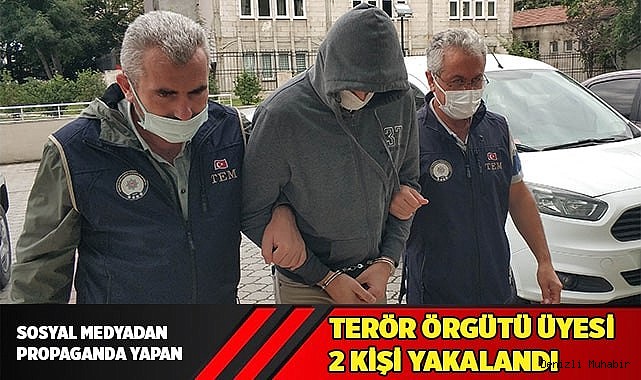 Denizli'de terör örgütü üyesi 2 şüpheli yakalandı