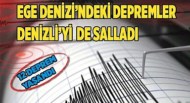 Ege Denizi’ndeki Depremler Denizli’yi de salladı