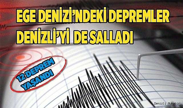 Ege Denizi’ndeki Depremler Denizli’yi de salladı