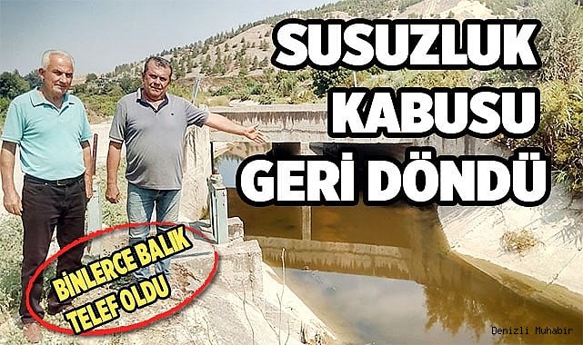Kuraklığın ardından susuzluk kabusu geri döndü
