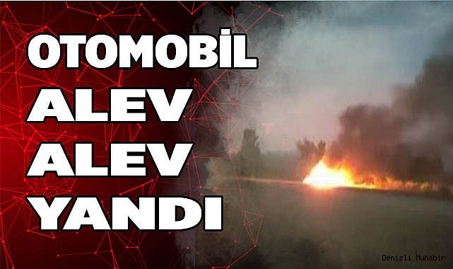 Otomobil alev topuna döndü