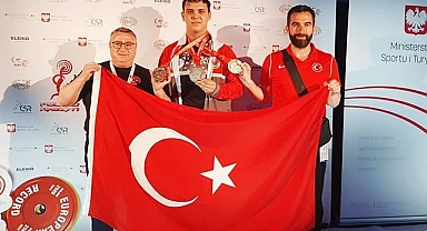 Pamukkaleli halterci Avrupa üçüncüsü oldu