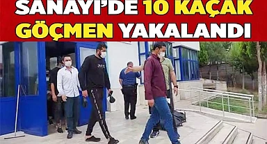 Sanayi bölgesinde 10 kaçak göçmen yakalandı