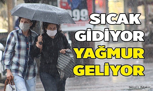 Sıcak hava yerini yağışa bırakıyor