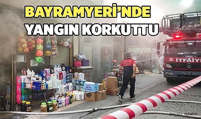 Tarihi çarşıdaki çıkan yangın korkuttu