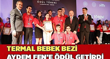 Termal bebek bezi tasarlayan öğrenciler patent yarışmasında derece aldı