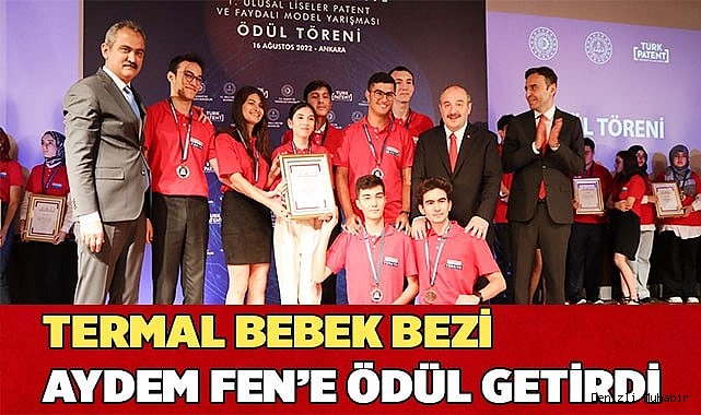 Termal bebek bezi tasarlayan öğrenciler patent yarışmasında derece aldı