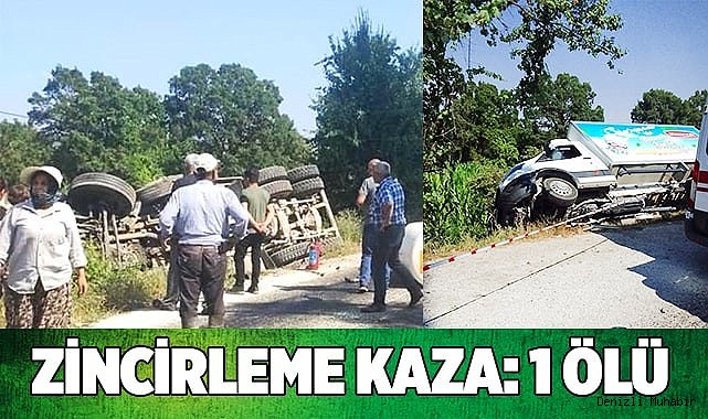 Üç aracın karıştığı zincirleme kazada mikser sürücüsü hayatını kaybetti