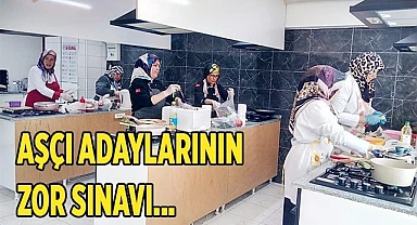 Usta aşçılar sınavla belirlendi
