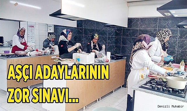 Usta aşçılar sınavla belirlendi