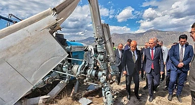 Bakan Kirişci helikopter enkazında incelemelerde bulundu