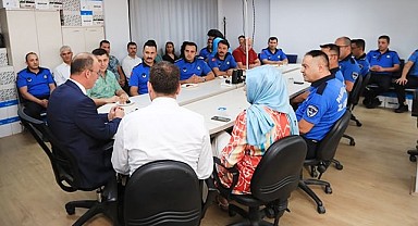BAŞKAN ÖRKİ, ZABITA MÜDÜRLÜĞÜ’NÜ ZİYARET ETTİ