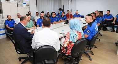 BAŞKAN ÖRKİ, ZABITA MÜDÜRLÜĞÜ’NÜ ZİYARET ETTİ