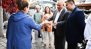 BAŞKAN ŞEVİK VE MİLLETVEKİLİ AKKAL ESNAF ZİYARETİ YAPTI