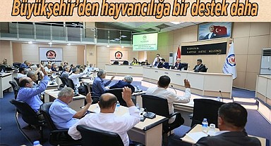 Büyükşehir’den hayvancılığa bir destek daha