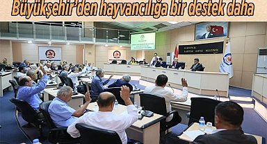 Büyükşehir’den hayvancılığa bir destek daha