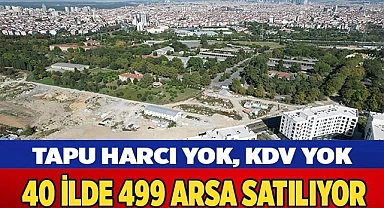 Çevre, Şehircilik ve İklim Değişikliği Bakanlığından 40 ilde 499 arsa fırsatı
