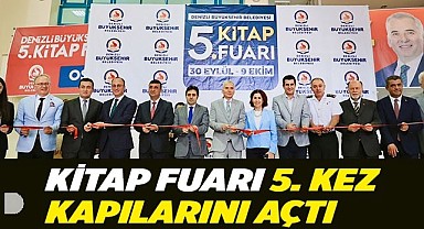 Denizli Büyükşehir Belediyesi 5. Kitap Fuarı açıldı