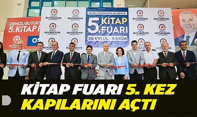 Denizli Büyükşehir Belediyesi 5. Kitap Fuarı açıldı