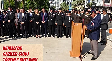 Denizli'de Gaziler Günü törenle kutlandı