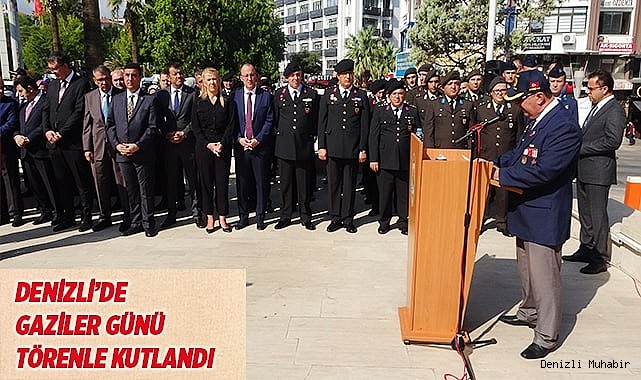 Denizli'de Gaziler Günü törenle kutlandı