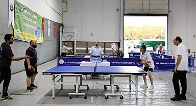Denizli OSB Masa Tenisi Turnuvasında rekabet kızıştı