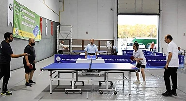 Denizli OSB Masa Tenisi Turnuvasında rekabet kızıştı